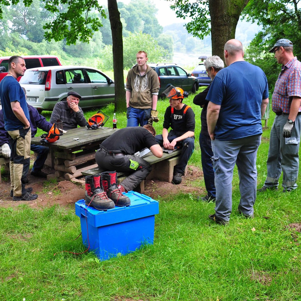 Arbeitseinsatz Baumpflege albaxen Fischereiverein
